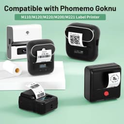 40x20MM Compatible Phomemo M110 M220 M200 Self-Adhesive Color Laser Thermal Paper, E210 P50 Detong P1 HPRT T20 MAKER