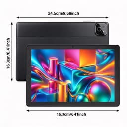 URAO X6 Android16 Tablet 10.1 Inch 34GB(6GB+28GB) RAM 128GB ROM Octa‑Core A523 CPU 1TB Expand 6000mAh Battery 1280x800 IPS Display Widevine L1 WiFi6 Tablet PC