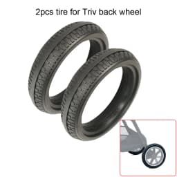 Buggy Tire Custom For Triv Front Or Rear Wheel PU Tubeless Tyre Cover With Tread DIY Compatible Baby Stroller Accessories
