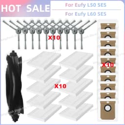 Fit For Eufy Clean L50, L50 SES, L60, L60 SES, L60 Hybrid, G50, G50 Hybrid Accessories Parts Roller Side Brush Filter Dust Bag