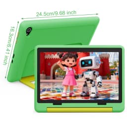 BUFO KT1028 10.1 Inch Kids Tablet A333 Five Core 20GB(3+17G) RAM 64GB ROM Android 16 1280*800 HD LCD Eye Protection Screen 5000mAh Battery Parental Control Dual Camera TF Card Up to 1TB Children Tablet PC