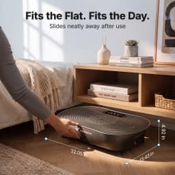 Merach Vibration Plate Exercise Machine with Digital Display Built-in Speakers, Whole Body Workout Weight Loss 350lbs Capacity for Lymphatic Drainage Home Fitness Equipment