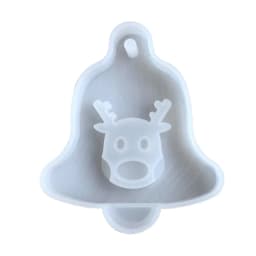 Christmas Tree Bell Elk Pendant Casting Silicone Mould Crystal Epoxy Resin Mold DIY Crafts Aromatherapy Wax Aroma Gypsum
