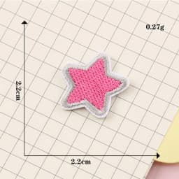 Self-adhesive Cartoon Bow Star Embroidery Iron-on Patches for clothing Sew Iron on Clothes Shoes phone case fabric Sticker DIY