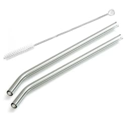 2Pcs Colorful Drinking Straws High Borosilicate Glass Straw Reusable Straws for Smoothies Juice Milkshake Coffee Cocktail Straw