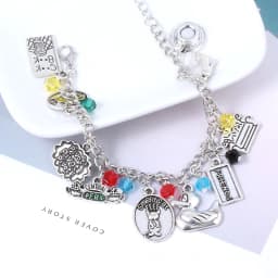TV show Friends Charms Bracelet Central Perk Coffee Time Pendant Bangles Bracelets for Women Men Jewelry Gift