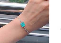FFGEMS Paraiba Tourmaline Emerald Gemstone Diamonds Bangle Charm Tennis Bracelets silver gold color Fine Jewelry Wholesale box