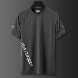 Men Sport Running Tshirt Quick Dry Breathable Short Sleeve Gym Shirt Jogging Training Sportswear Fitness Tee