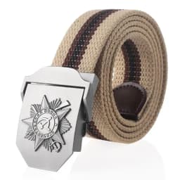Men Soviet Canvas Belt 3D Great Patriotic War Memorial Metal Buckle Tactical Belts CCCP Army Male Strap Jeans Waistband