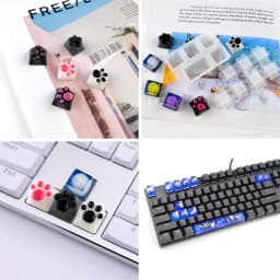 Mechanical Keyboard Resin Key Cap Silicone Mold UV Crystal Epoxy Molds For Manual DIY Handmade Crafts Making Tools