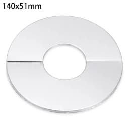 1Pcs Stainless Steel Water Pipe Wall Covers Self-Adhesive Shower Faucet Decorative Cover Chrome Finish Bathroom Accessories