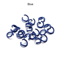 100Pcs/Lot 1.2x8mm Colorful Metal Jump Rings Split Ring Connector For DIY Jewelry Finding Making Accessories Wholesale Supplies
