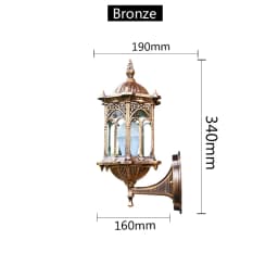 Retro Outdoor Waterproof Antirust E27 Wall Lamp Garden Gateway Sconce Courtyard Corridor Villa Bra Residential Balcony Lights