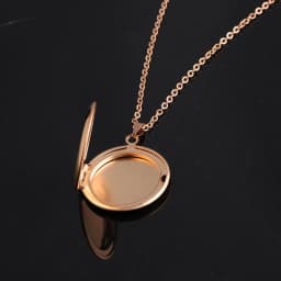 Round Photo Frame Locket Pendant Necklace Mirror Polish Stainless Steel Memorial Locket Jewelry Includes 20 Inch Chain