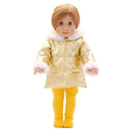 18 Inch Winter Christmas Gift Dolls Clothes Yellow Down Jacket American Blyth Dolls Accessories For Our Generation Toys