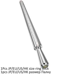 Professional Ring Enlarger Stick Mandrel Handle Hammers Ring Sizer Finger Measuring Stick For DIY Jewelry Making Measuring Tools