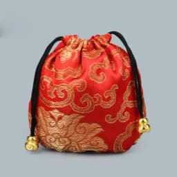 12pcs 11x11cm Silk Drawstring Pouch Bag for Necklace Bracelet Beads Jewelry Packaging Christmas Wedding Gift Organizers Pocket