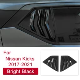 Rear Side Quarter Window Decorative Cover Sticker for Nissan Kicks Accessories 2017 2018 2019 2020 2021 2022 2023