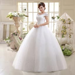 Customized Cheap Cap Sleeve Korean Style Short Lace Fashion Simple Bridal Gowns Crystal Wedding Dresses 2026 Vestido Casamento