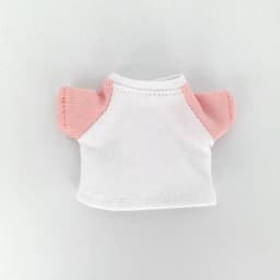Candy Colors Doll Pink White Black Short Sleeve Hoodie T-Shirt Handmade Clothing Dress Up For Ob11,Obitsu11,Molly 1/12bjd Doll