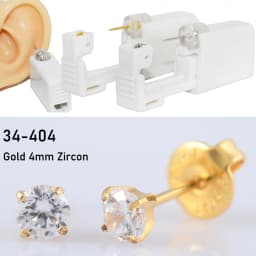 Disposable Sterile Ear Piercing Unit Cartilage Tragus Helix Piercing Gun Tool Kit Build In Steel Stud Earring Star Ball