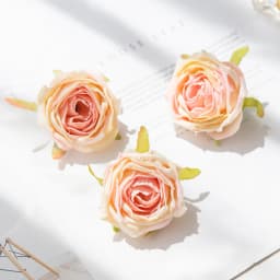 5 Pcs Artificial Roses Head Valentine Decora Home Room Wedding Wreath Bridal Accessories Clearance Garland Material Fake Flowers