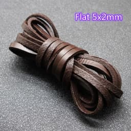 2m/Lot Brown Genuine Leather Cord 1/2/3/4/5/6/8mm Round Flat Leather Strap Rope String for DIY Bracelet Necklace Jewelry Making