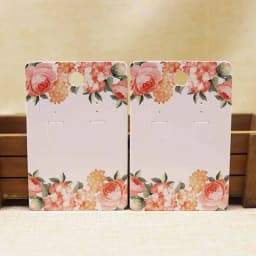 50pc Jewelry Set Package Card + 50 Oppbag 6*9cm Flower/ Marbling Necklace Earring Set Pendant Package Card