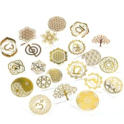 Mix 10pc New Tower Pattern Metal Copper Stickers Energy For DIY Resin Silicone Making Mould Craft Jewelry Tool Jewelry Making