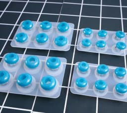 2 Styles 12mm 16mm Flat Ball Beads with Hole Silicone Mold for DIY Jewelry Making Epoxy Resin Silicone Mould Handmade Crafts
