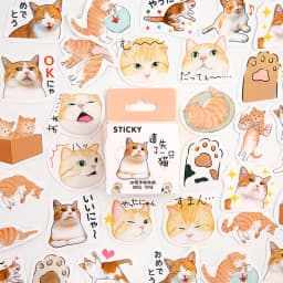 46pcs/box Cute Girls' Generation Diary Stickers Scrapbook Journal Decoration Stationery Flakes DIY Material Kawaii Stickers
