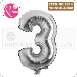 16 Inch Silver Alphabet Number Letters Balloons Birthday Party Decorations Kids Foil Balloon New Year Party Wedding Decoration