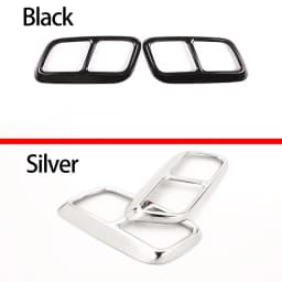 For Land Rover Range Rover Sport 2018-20 Stainless Steel Black/Silver Car Exhaust Pipe Tail Throat Cover Decoration Accessories