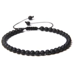 Adjustable 4MM Stone Beads Bracelet For Women Natural Agates Bangles Onyx Lapis Lazuli Woven Bracelet For New Year Gift Jewelry