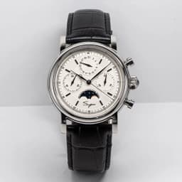 Sugess Pilot Chronograph Mechanical Watches Men Waterproof Original ST1908 Movement Moon Phase Calendar Wristwatch Swanneck 2022