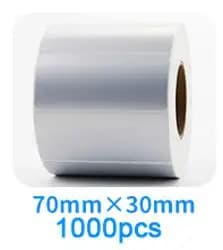 Matte Silver PET Barcode Label 100 90 80 70 60 40 50 30 20 Transfer Ribbon Printer Sticker