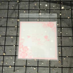 Flower Dot Bow Plastic Bag Wedding Birthday Cookie Candy Gift Packaging Bags OPP Self Adhesive Party Favors Decoration 14x14cm