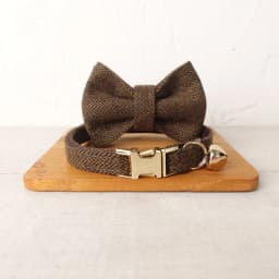 Cat Collar with Bell Bow Personalized Engraving Nameplate Kitten Collars Cat Necklace Customized Small Dogs Chihuahua Yorshire