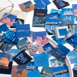 46 pcs/box Blue secret series Decorative Stationery mini Stickers set Scrapbooking DIY Diary Album Journal Stick Lable