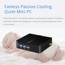 Intel Core I7-4500U I5-4200U Fanless Mini PC with 4xUSB3.0 4xUSB2.0 1xHDMI 1xVGA Support Linux Ubuntu Computer Win10Pro Ready
