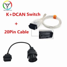 For BMW K DCAN Switch OBDII Diagnostic Cable for BMW K+DCAN USB Interface Ediabas K D CAN OBD2 Diagnostic Scanner FT232RL