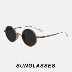 Vintage Titanium Glasses Frame Men Korean Round Optical Myopia Prescription Eyeglasses Frame Women Luxury Brand Small Eyewear