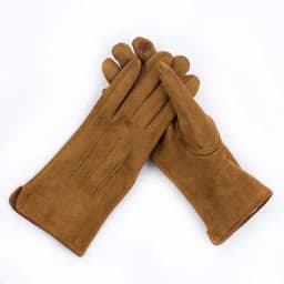 Women's Winter Plus Velvet Thicken Warm Touch Screen Gloves Elegant Pearl Suede Windproof Full Finger Cycling Driving Gloves K43
