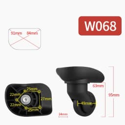 Luggage Wheel Replacement Wheels Suitcase Accessories Universal Casters Rolling Luggage Suitcase Wheeled Accessories Bags Caster
