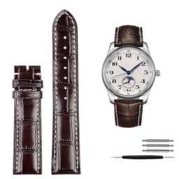Genuine Leather Watchband Watch Strap For Longines L2 L3 L4 Masters COLLECTION Watch Belt Bracelet Cowhide Strap 19mm 20mm 21mm