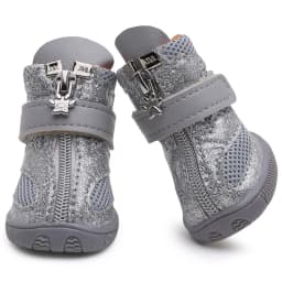 Bling Spring Summer Pet Dog Shoes Breathable Mesh Dog Boots Anti-slip Small Dog Shoes Puppy Sandals