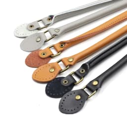 2PCS Bag Strap Genuine Leather DIY Handmade Handles for Crossbody Replacement Shoulder Handbag Wallet Handle 40cm