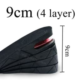 Height Increase Insoles 3 Layer 3/5/7CM Air Cushion Invisible Lift Adjustable Cut Shoe Heel Pads Insert Taller Soles Foot Pads