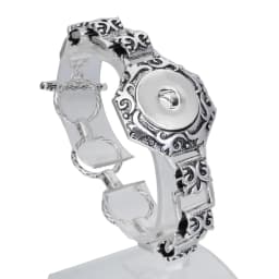 Wholesale 18mm Snap Bracelets High Quality Metal Silver Color Snap Button Bracelet Bangle Adjustable Chain Bracelets