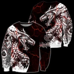 Black & White Tattoo Dragon 3D Printed Men Hoodies Sweatshirt Unisex Streetwear Zipper Pullover Casual Jacket Tracksuits KJ0192